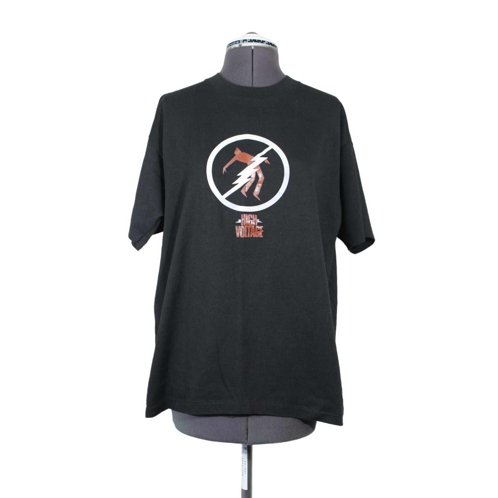Hef-T by Tee Jays High Voltage graphic print single stitch US made t-shirt