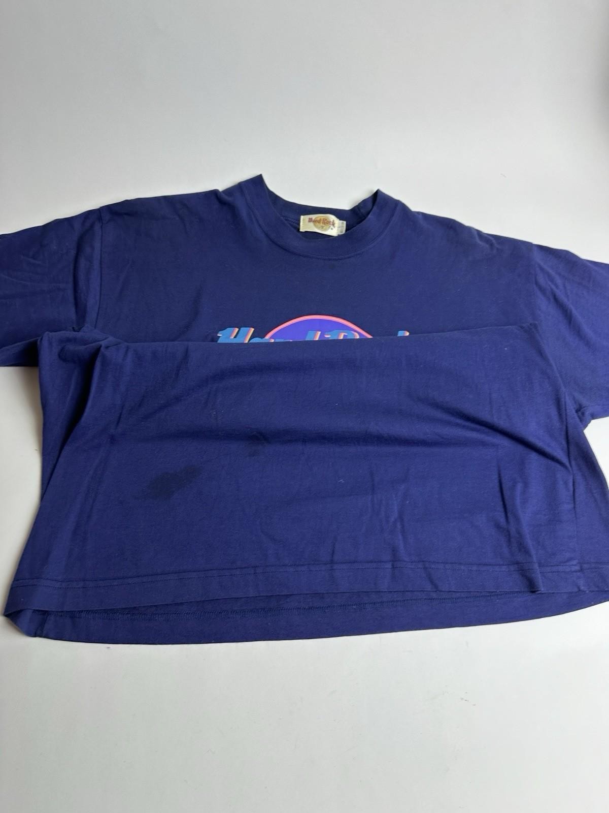 Vintage Hard Rock Café Kuala Lumpur Malaysia T-Shirt Tee Purple Large KC