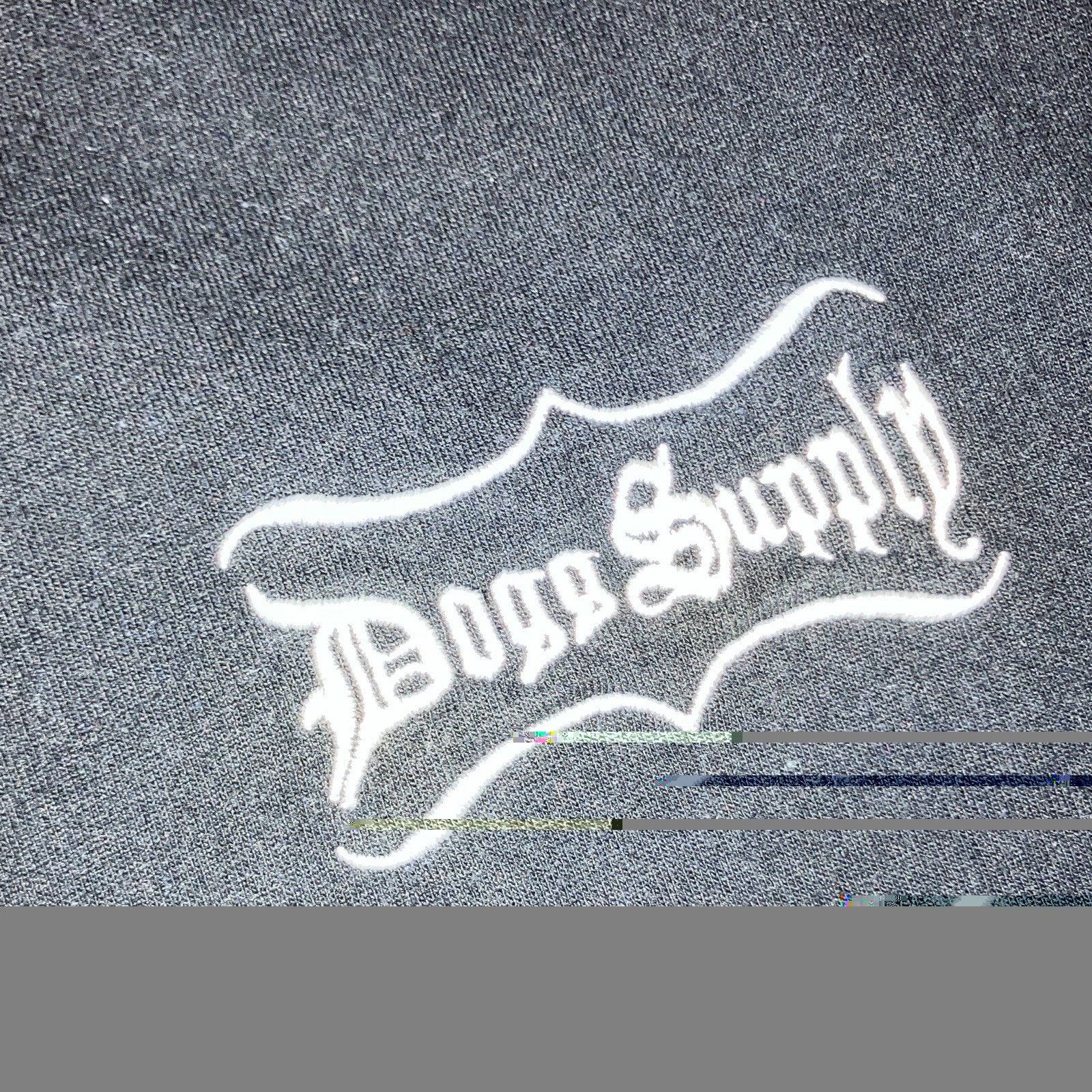 Dog Supply by Snoop Dogg Men’s Black Paisley Logo Crew Neck T-Shirt L/G