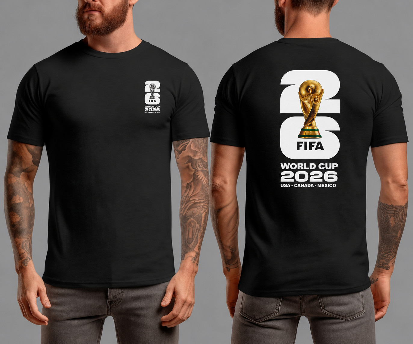World Cup 2026 T-Shirt Football Soccer USA Worldcup Tee Logo Gildan Softstyle