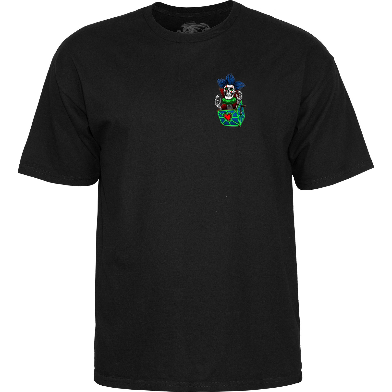 Powell Peralta Skateboard Shirt Chris Hiett Skull Black