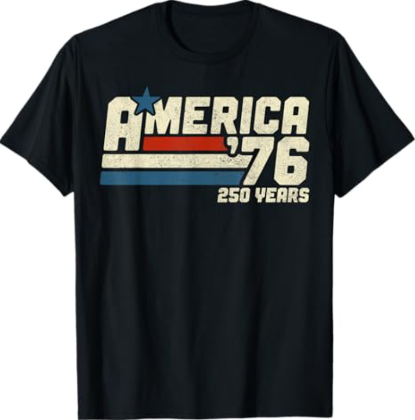 250th Anniversary USA Shirt America Retro 250 Years 1776 2026 Tee T-Shirt