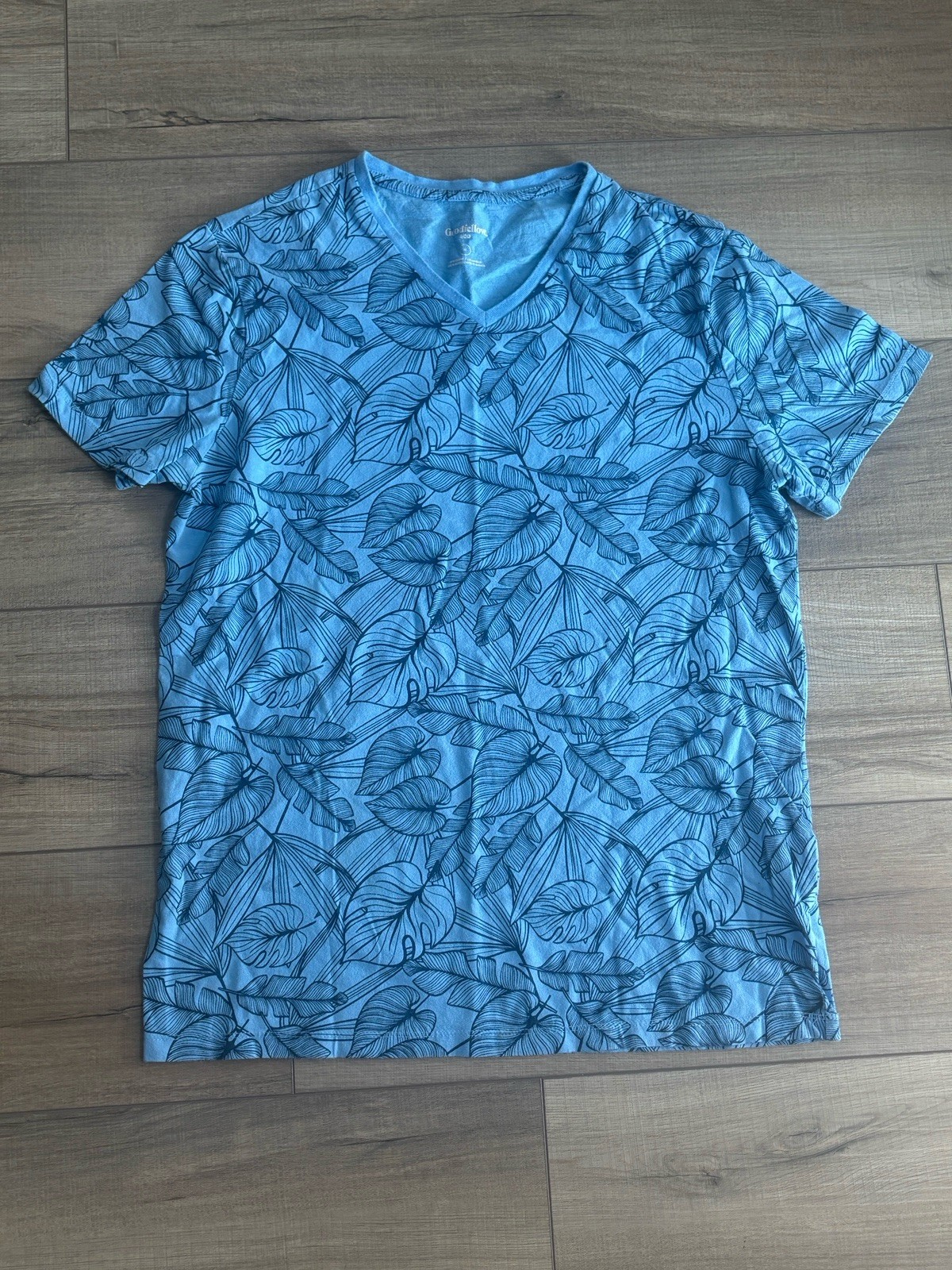 Goodfellow & Co Men’s M Floral Tropical Knit Crew Neck Short Sleeve Tee