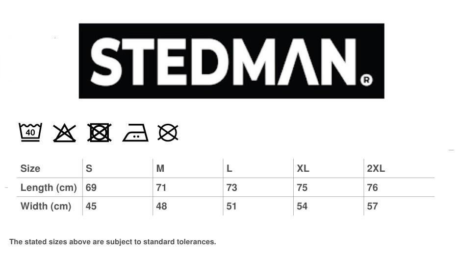 Stedman ST2010 Classic Fitted T-Shirt Cotton Sort Sleeve Crew Neck Tee shirt