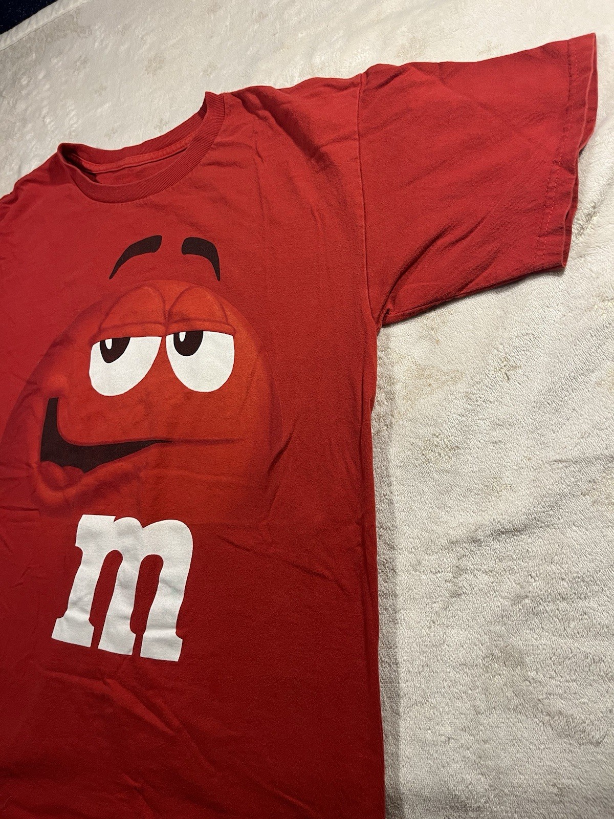 Vintage M&M’s Red Character Big Face Graphic T-Shirt – Unisex S/M