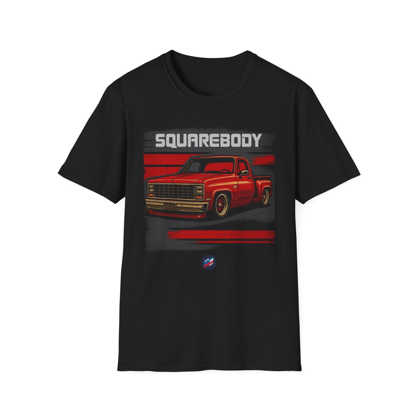 Squarebody Chevy Truck T-Shirt – Slammed Red C10 Classic Pickup Tee