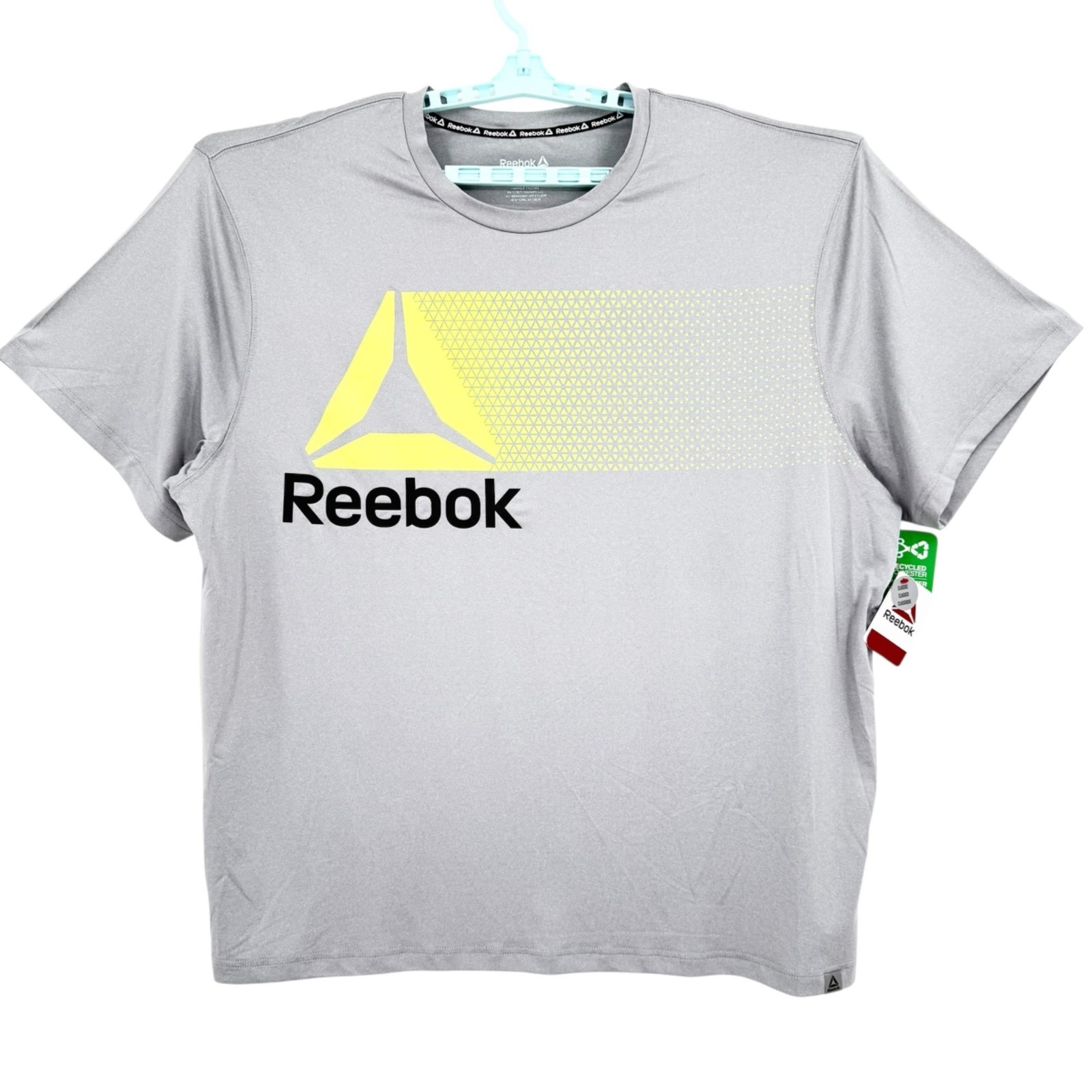 Reebok Men’s Short Sleeve Grey Graphic Classic Pullover T-Shirt Size 3XL NWT