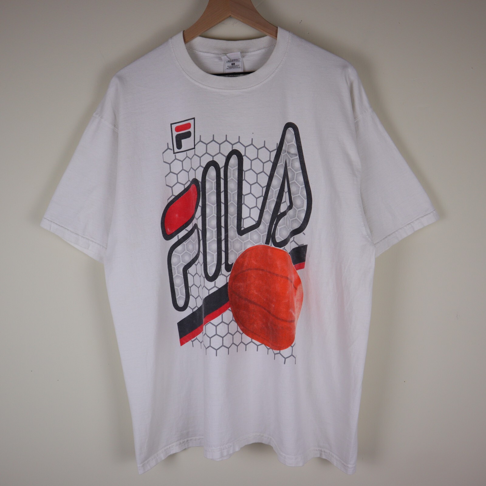 Vintage 90s Fila Basketball Shirt Adult XL 23.5×30