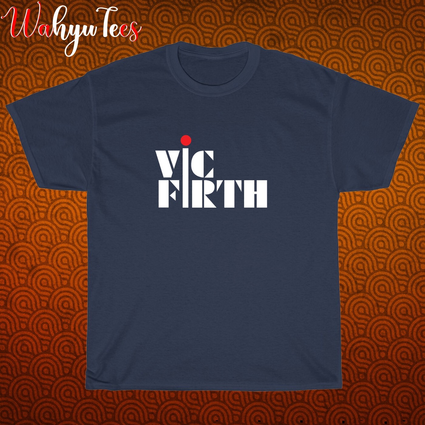 New Vic Firth Logo Black/Grey/Navy/White Size S-5XL Unisex T-Shirt