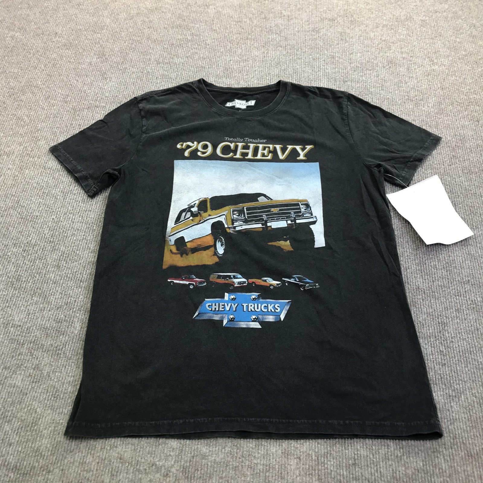 Lucky Brand Shirt Mens Medium Black 79 Chevy Trucks Graphic Tee Tagless