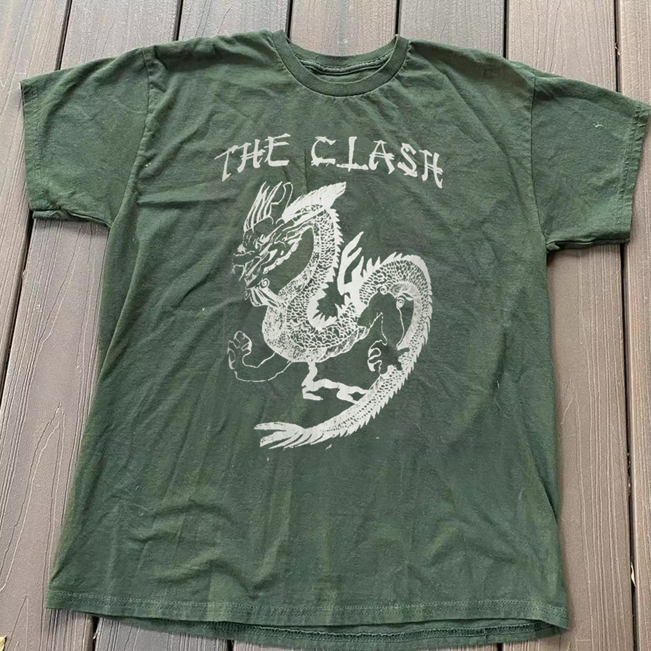 The Clash Collection Short Sleeve Full Size S to 5XL Green T-shirt TU1631