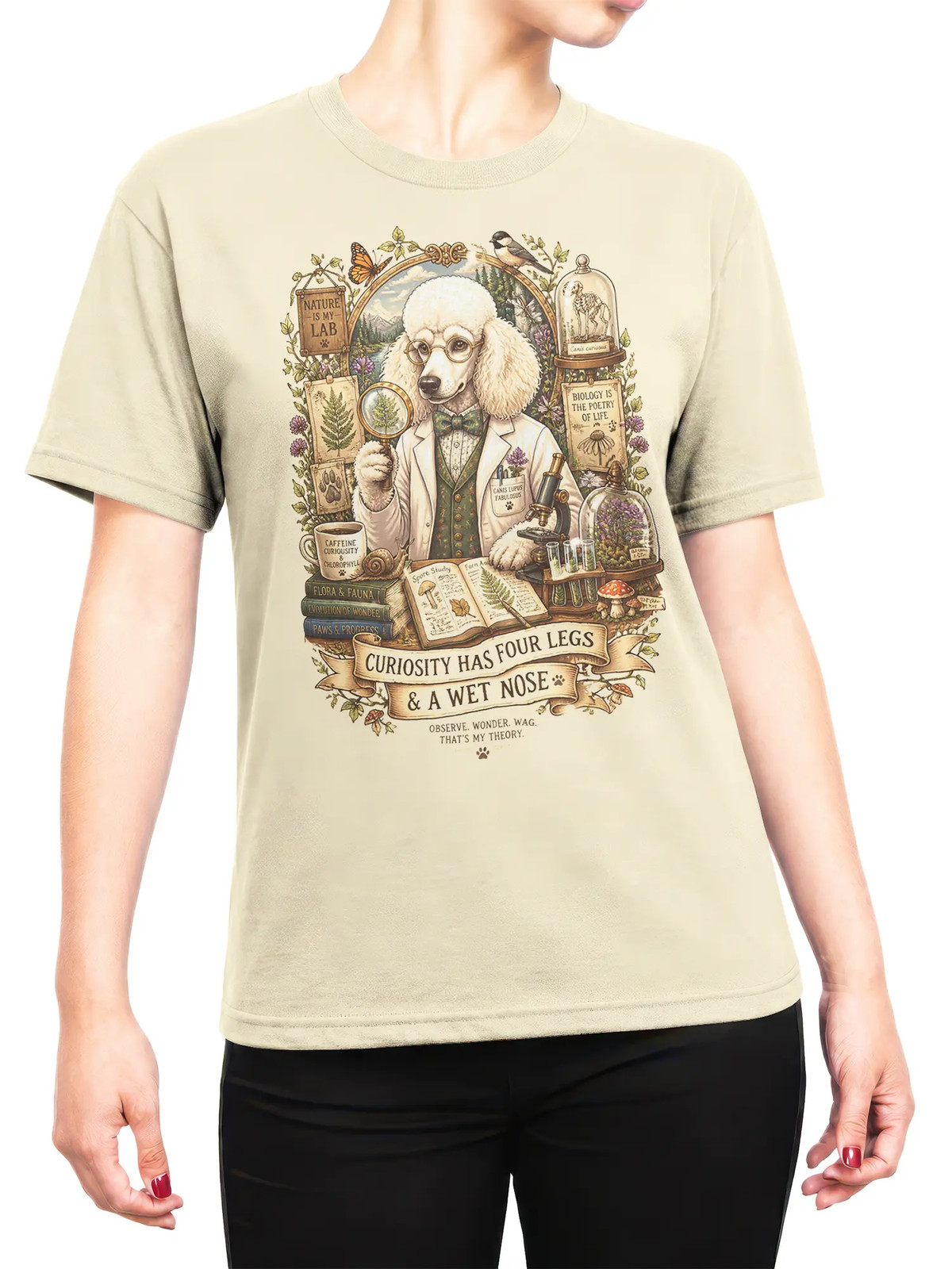 Professor Curiosity Poodle T-Shirt | Unisex