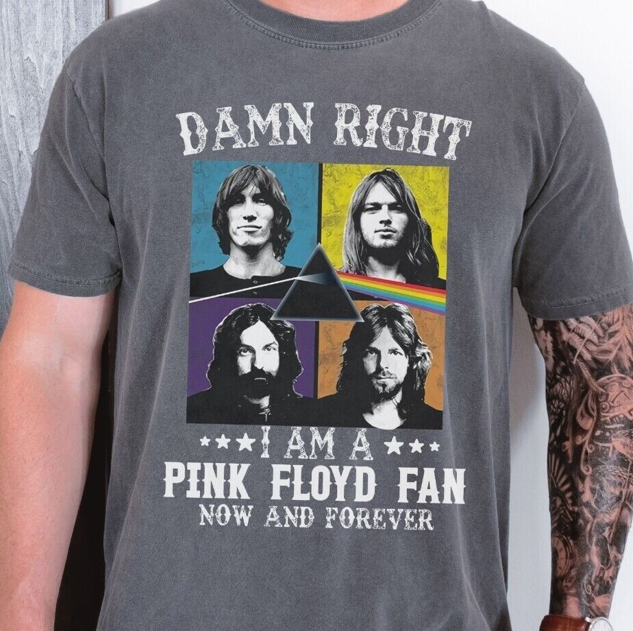Pink Floyd Fan T-Shirt English Rock Band Vintage Black Comfort Colors 1717 Tee