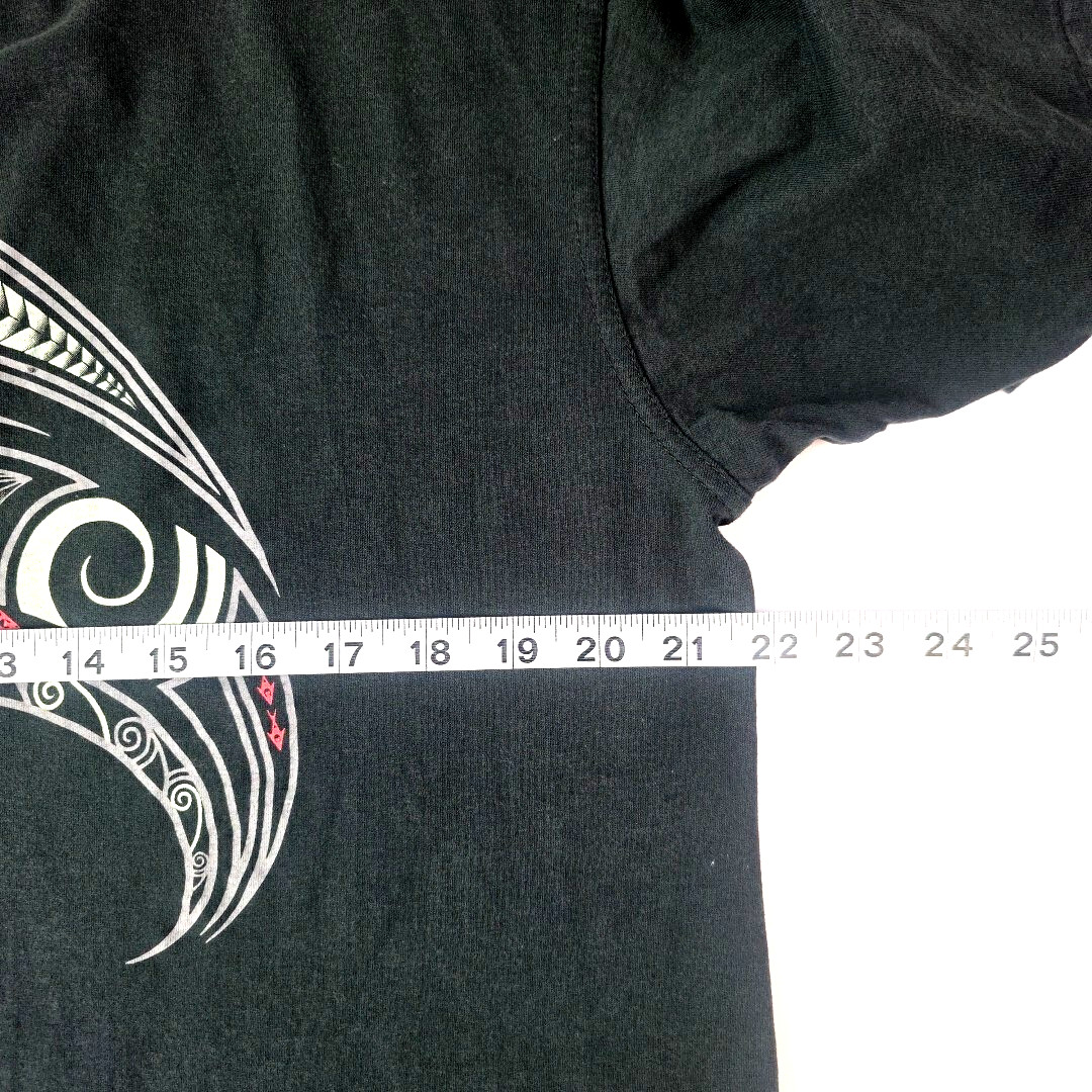Wild Kiwi New Zealand T-Shirt Mens XL Black Aotearoa Māori Art Graphic Tee Rare