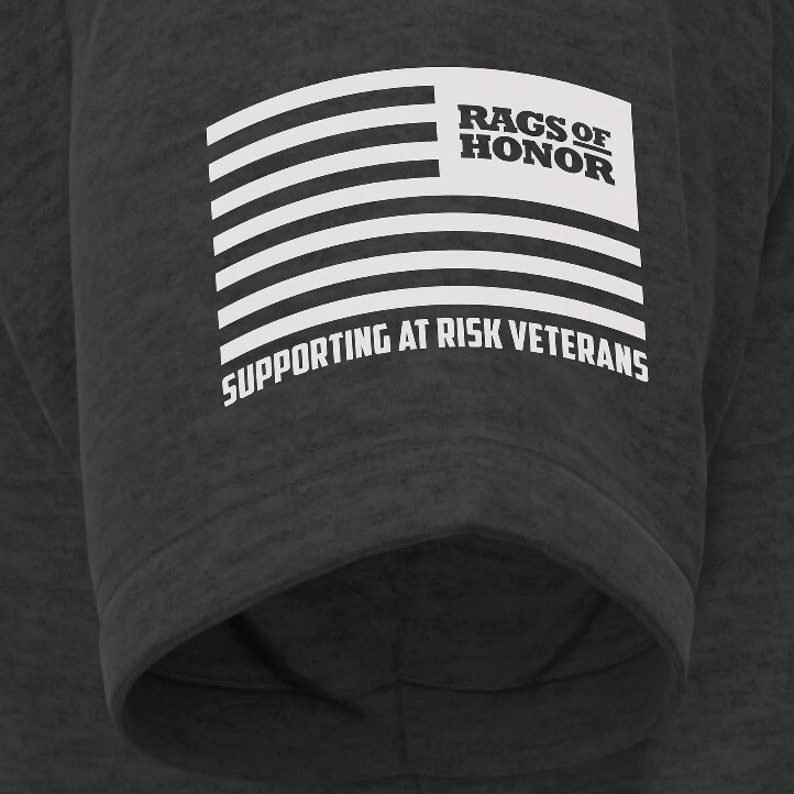 Rags Of Honor Black Heather Americana Tshirt We the People Flag Large New Nice