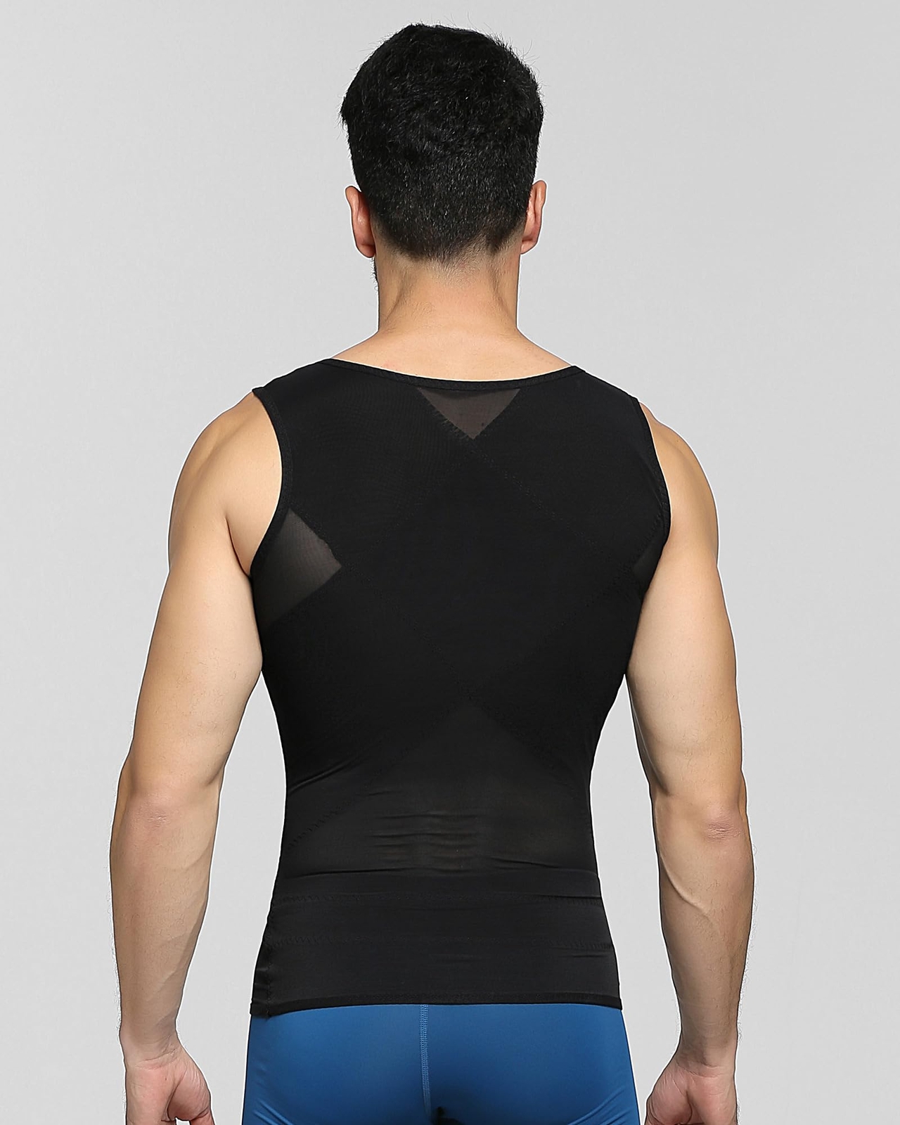 Men Compression Shirts Body shaper Tummy Control Underwear Slimming Girdle US