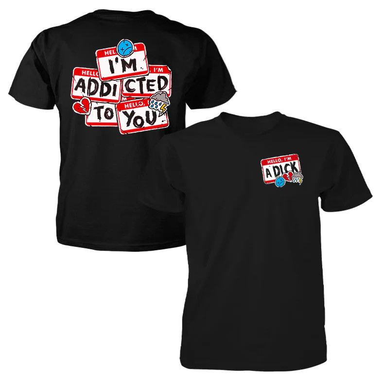 Simple Plan The Addicted Graphic Multicolor Short Sleeves Unisex T Shirt