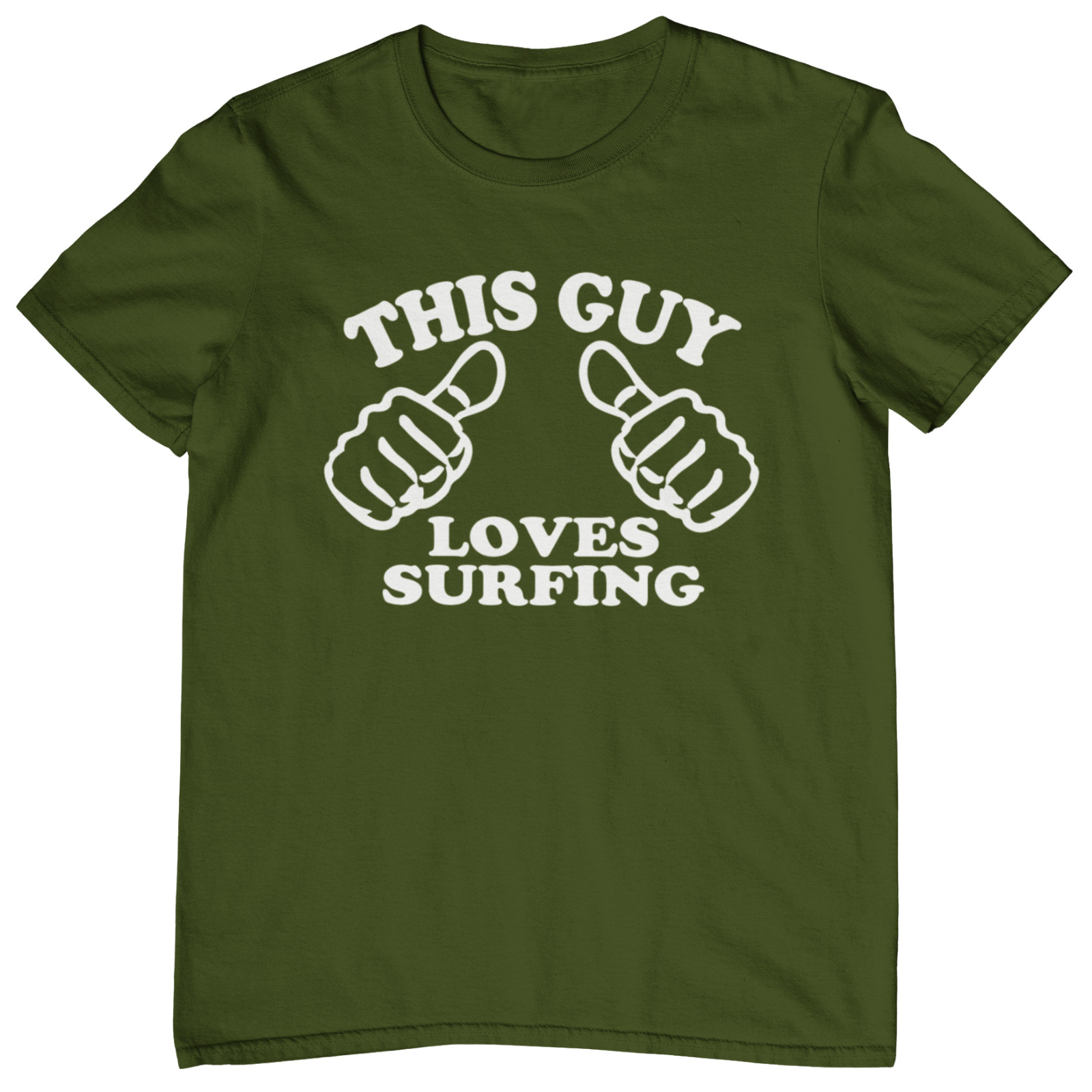THIS GUY LOVES SURFING T-SHIRT – charlie dont surf sea wave beach board boys