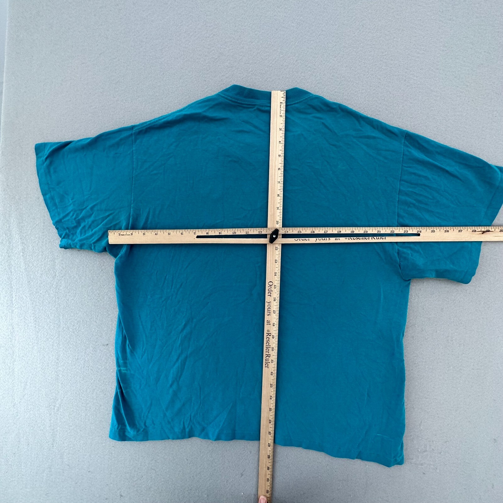 Vintage Nike Shirt Mens Large Blue Solid Embroidered Swoosh 80s 90s Retro