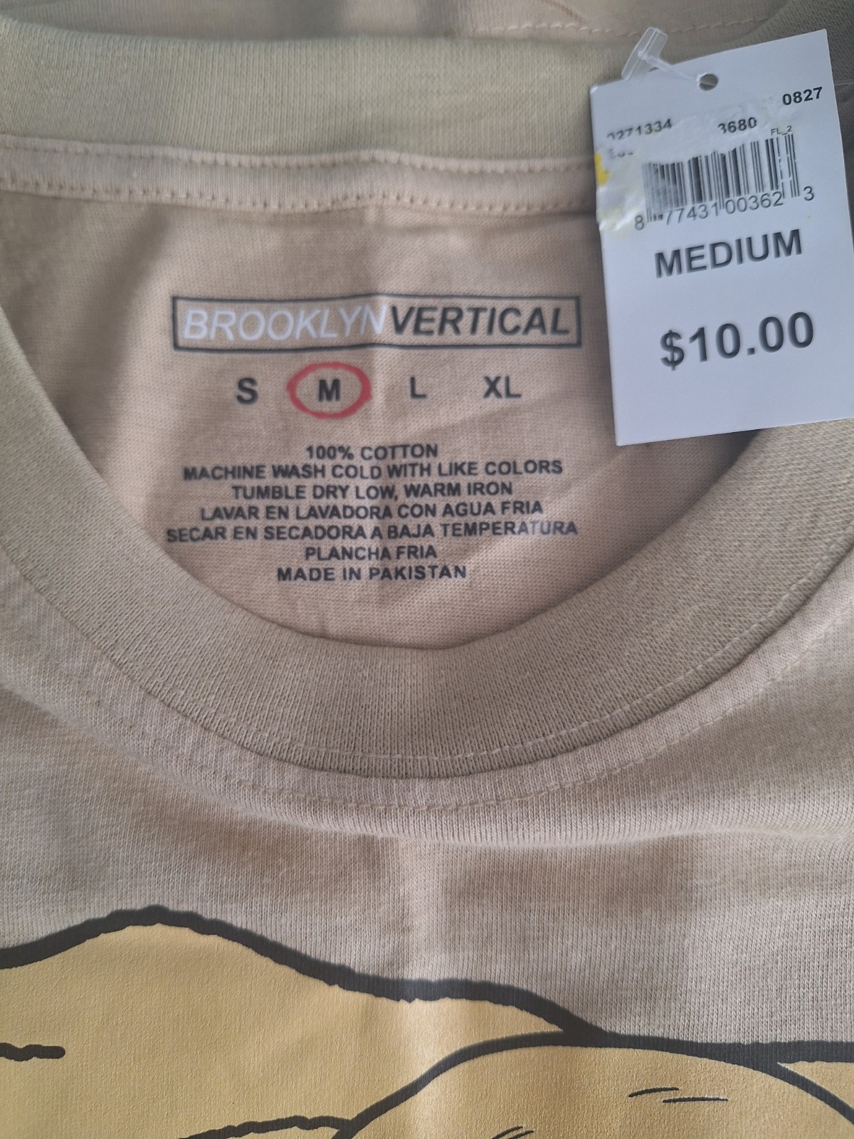 BROOKLYN VERTICAL- MENS- DRINK RESPONSIBLY- SIZE M- NWT- SKELETON
