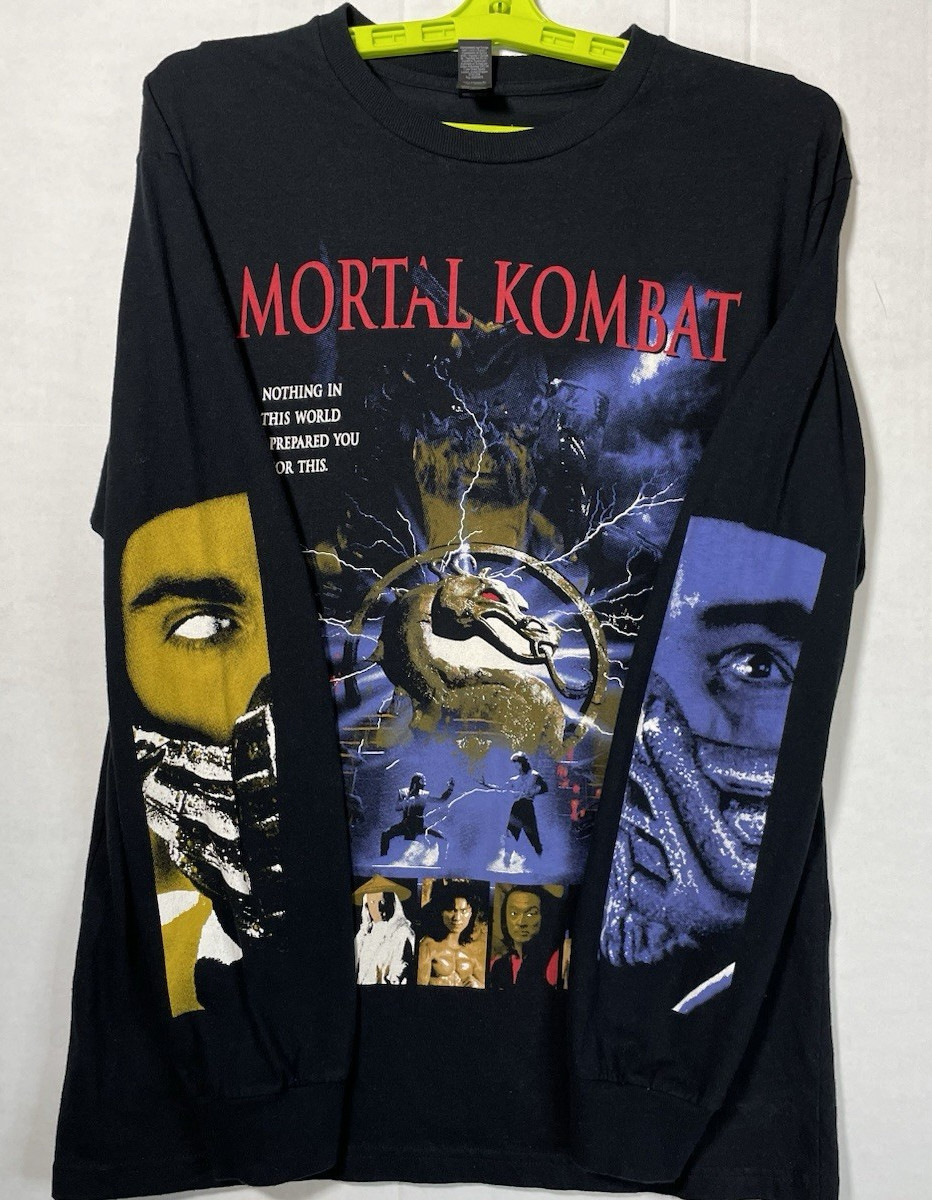 Graveyard Goods Mortal Combat Long Sleeve Graphic Shirt Size M