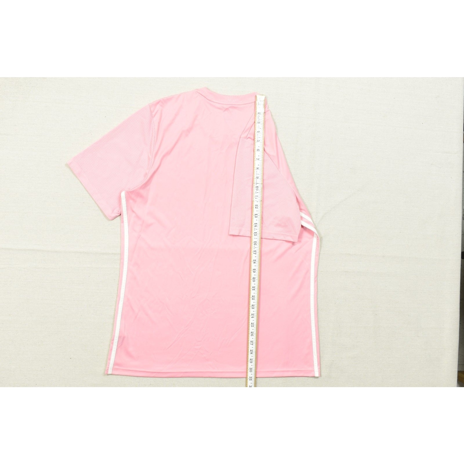 Adidas XL Slim Fit Pink Short Sleeve Training Jersey Tee Shirt 100% Recycled Pol