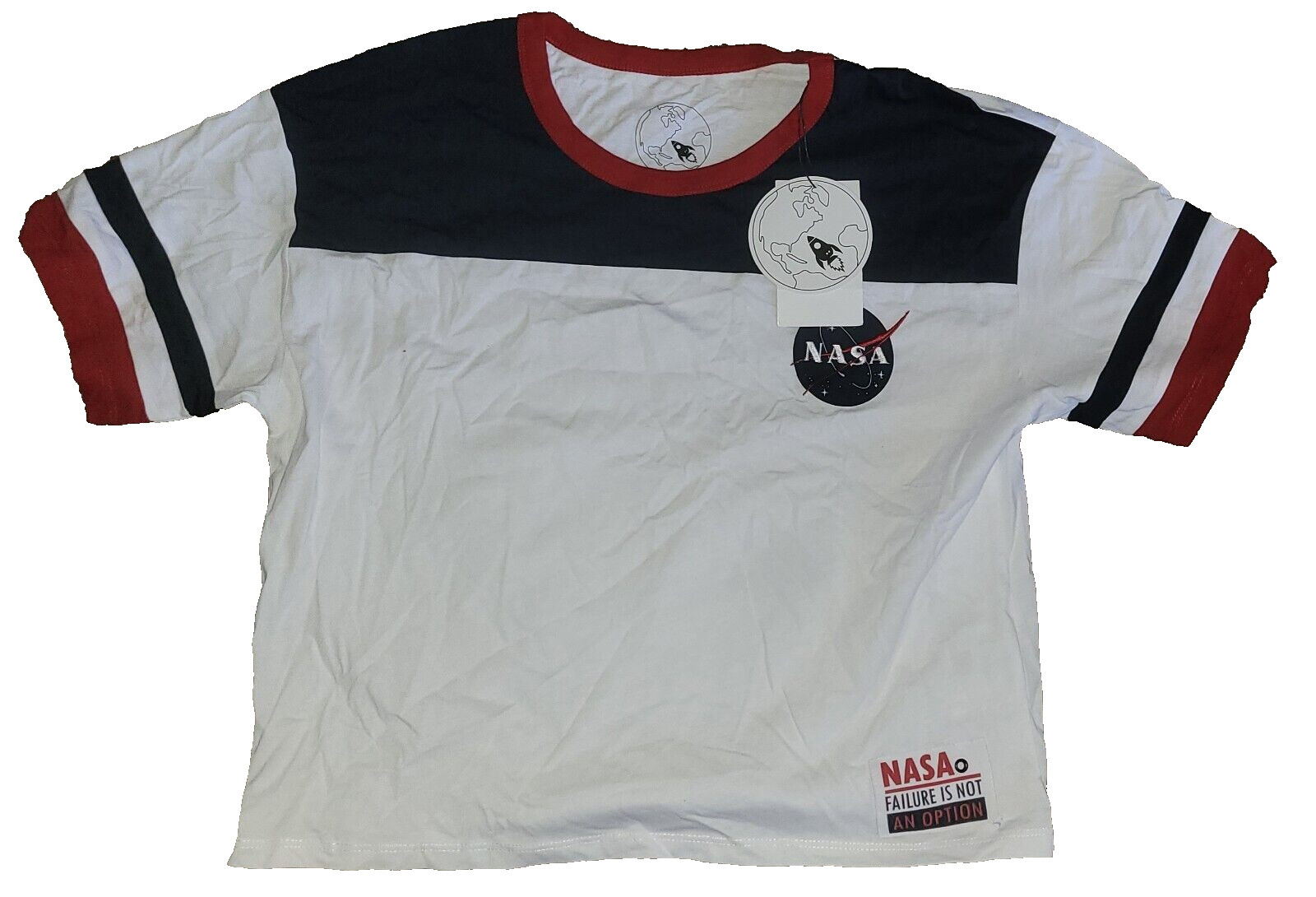 NASA White Shirt Top Adult Medium NEW WITH TAGS