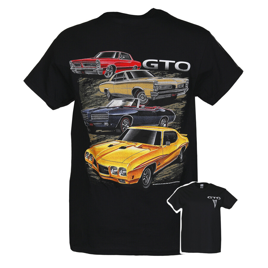 David Carey General Motors 4 Pontiac GTO Muscle Cars Automobiles T Shirt 48786