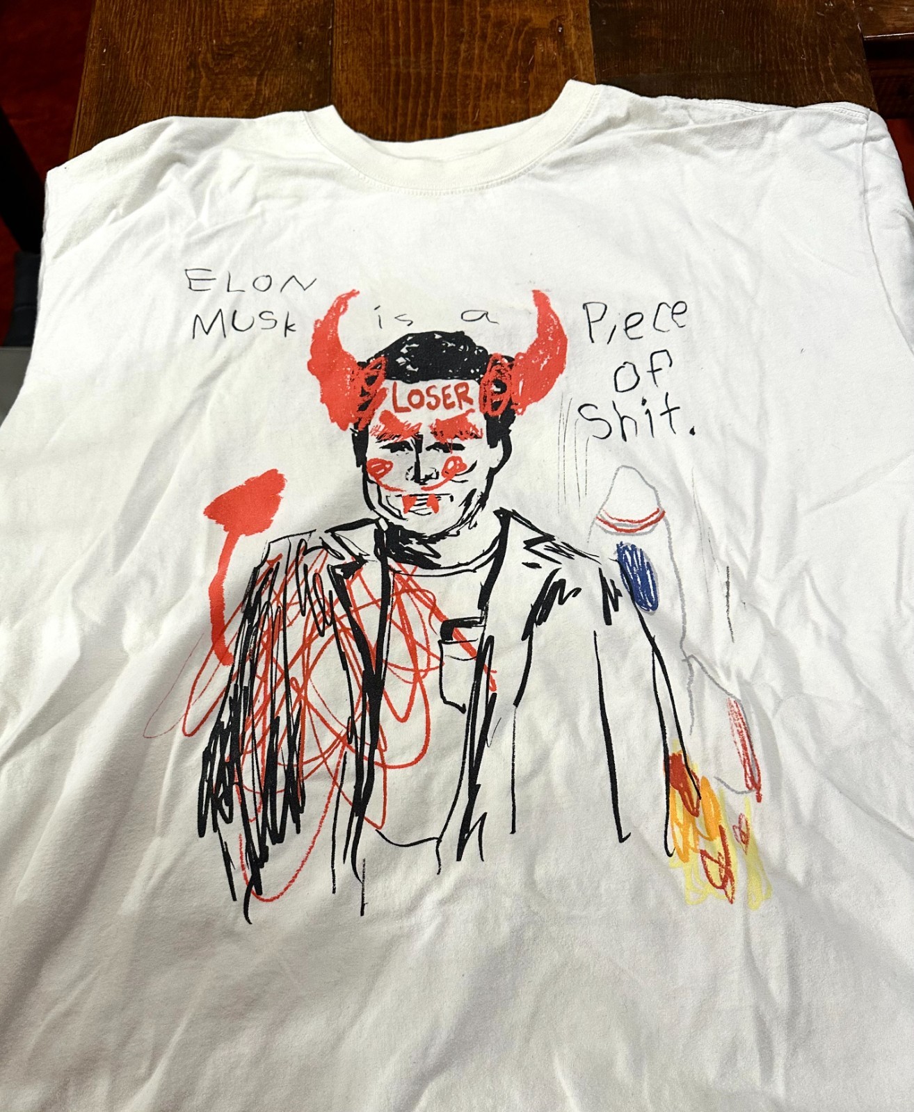 Teddy Fresh H3Limited Edition – Large/XLarge Shirt Elon Musk Is a Piece of..