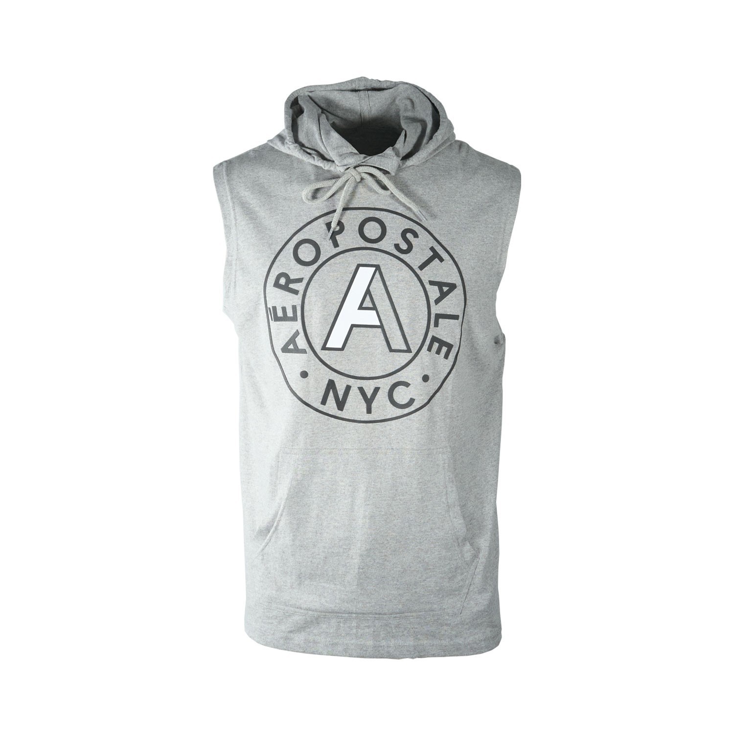 Aeropostale Men’s Grey Tank Hooded Sleeveless (S01) – 1 Pack or 2 Pack