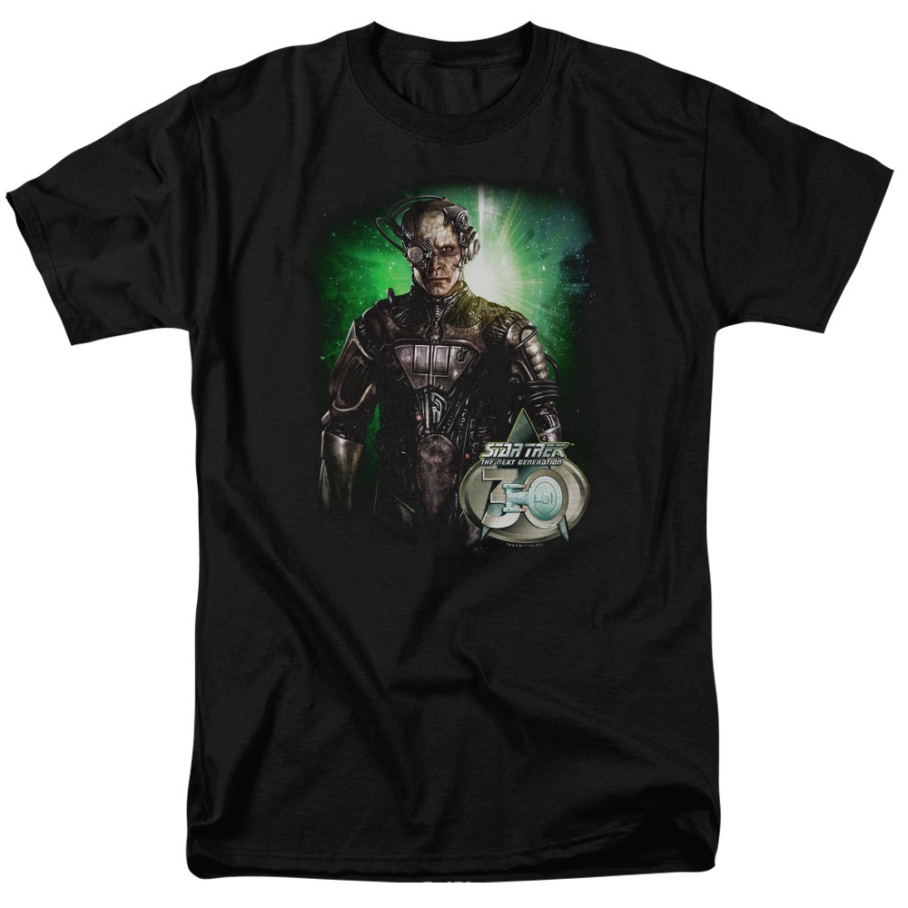 Star Trek – Borg 30 – Adult Unisex Short Sleeve T-Shirt – Black