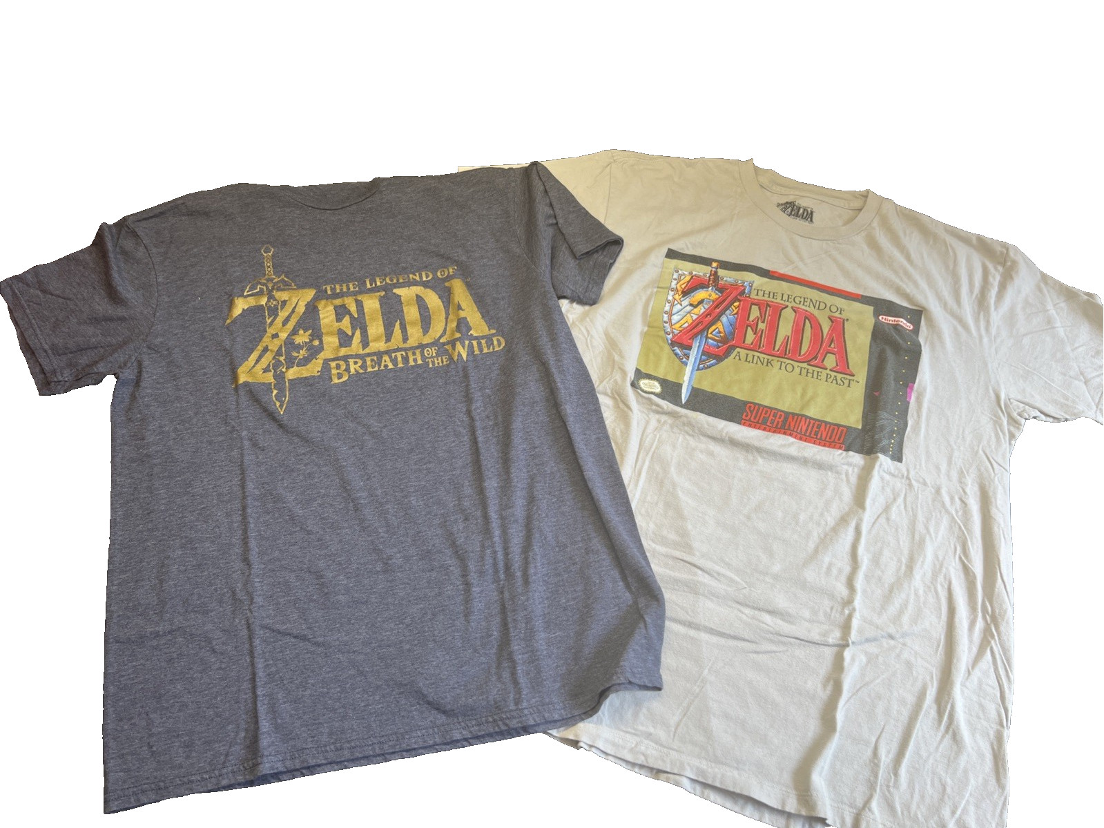 Lot Of 2 Legend of Zelda Size Large Shirts See Pics