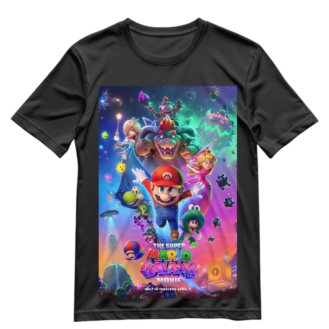 The Super Mario Galaxy Movie T Shirt S-XXXL Super Mario Movie Graphic Shirt