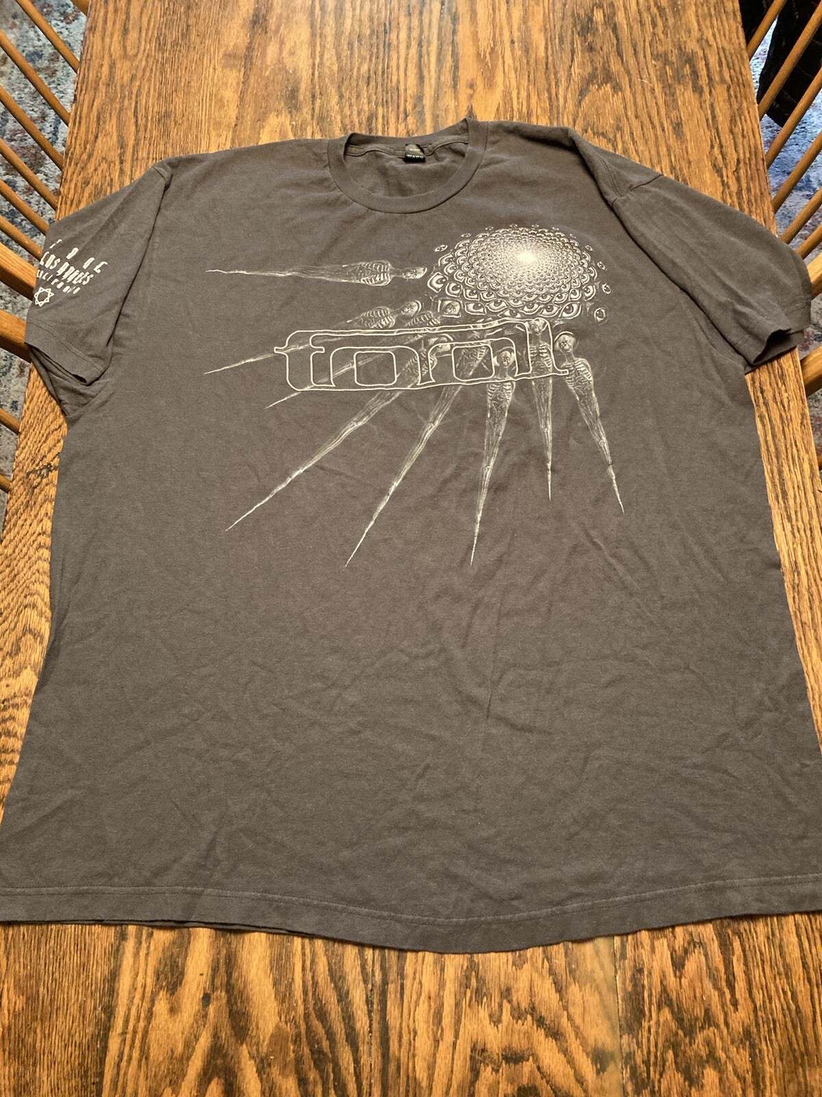 TOOL 2019 Album Premier Tour T-Shirt Mens XXL Gray Los Angeles CA Skulls Eyes