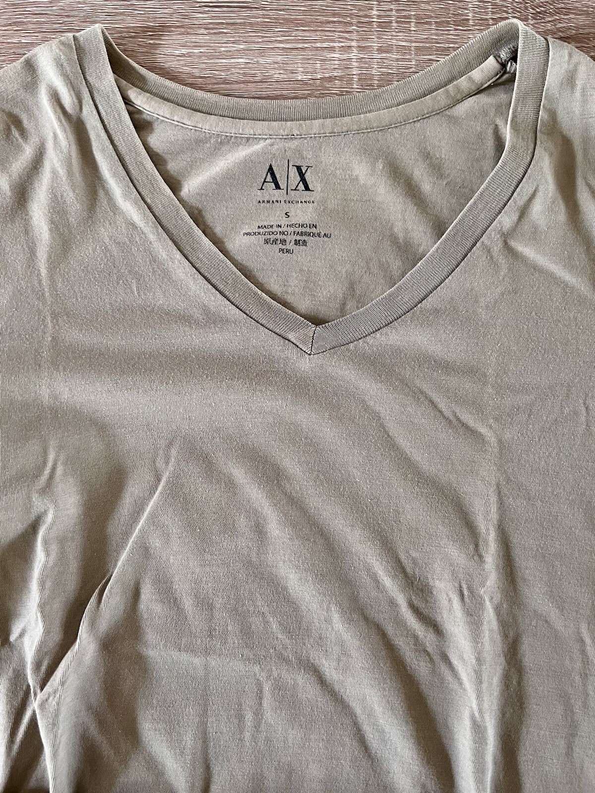 Lot of Three (3) ARMANI EXCHANGE COLLEZIONI T-Shirts Cotton, Nylon Black Armani