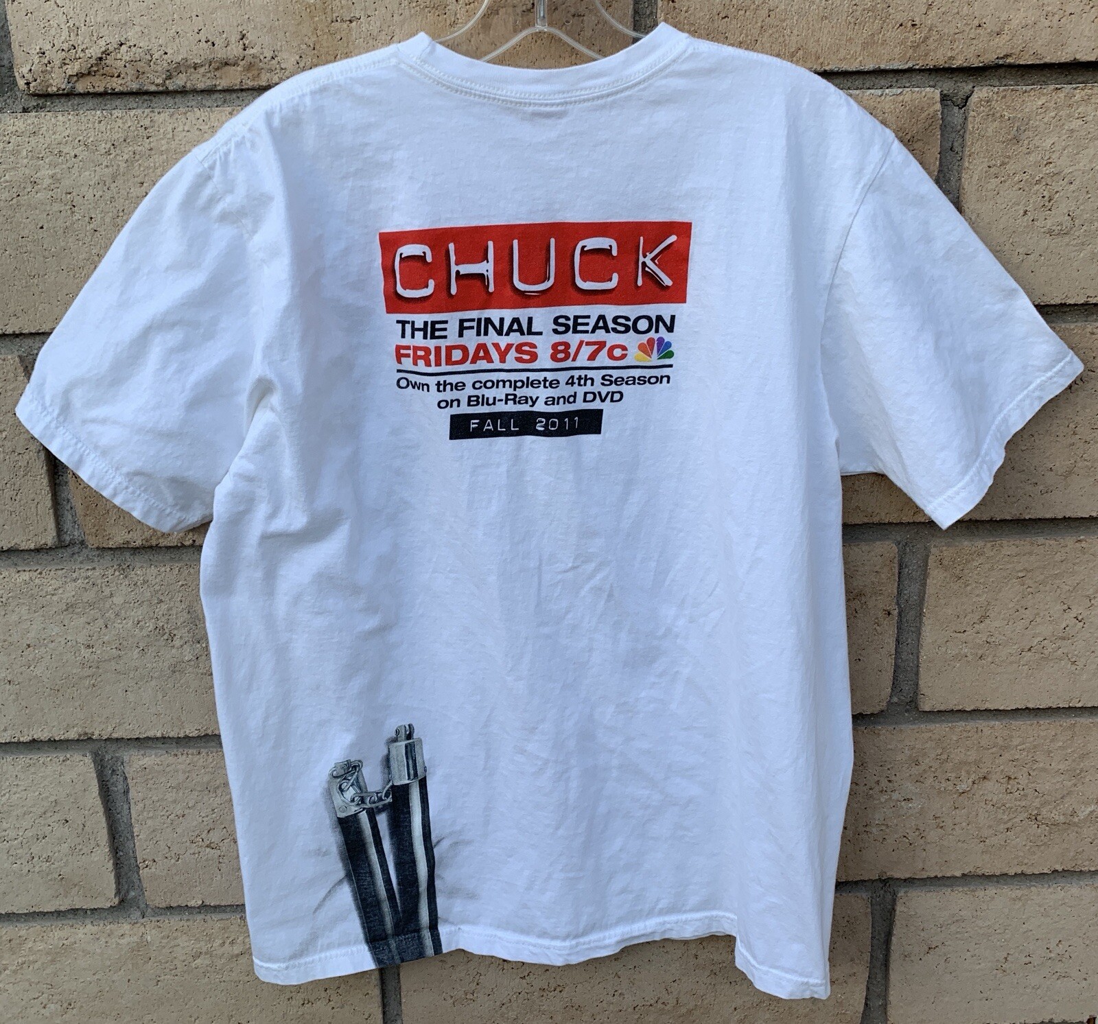 Chuck The Final Season Fall 2011 T Shirt Graphic Tee TV Television Show Size L