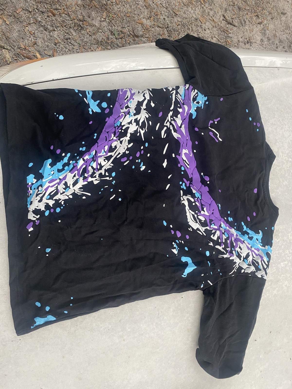 Dignify Men’s Graphic Print Crew Neck Cotton Knit T-Shirt Black Size L