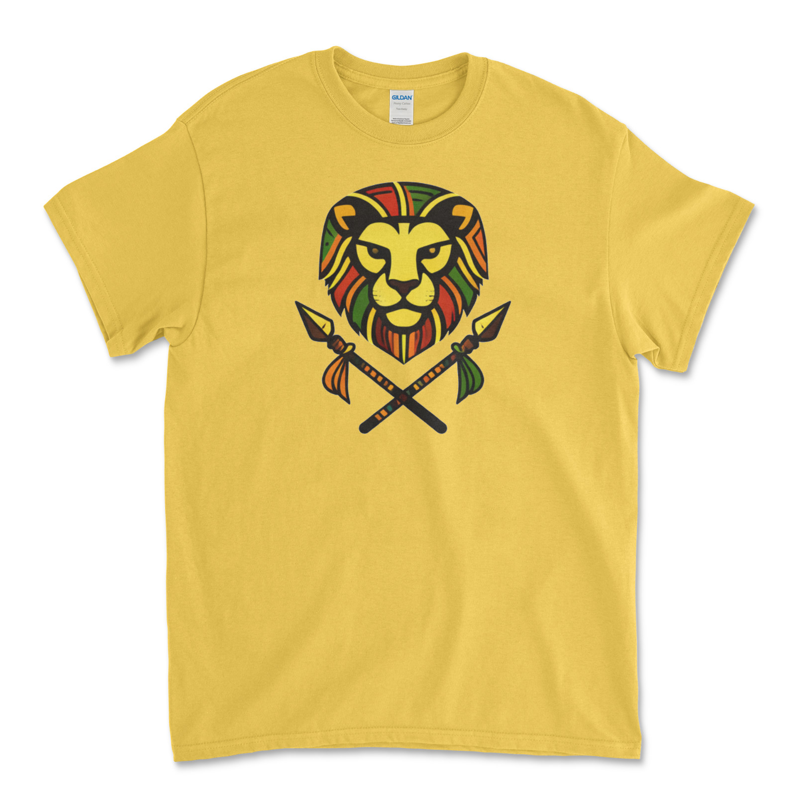 Custom T-Shirt African Lion/ Unisex Soft Style T-Shirts, Gildan Heavy- Cotton