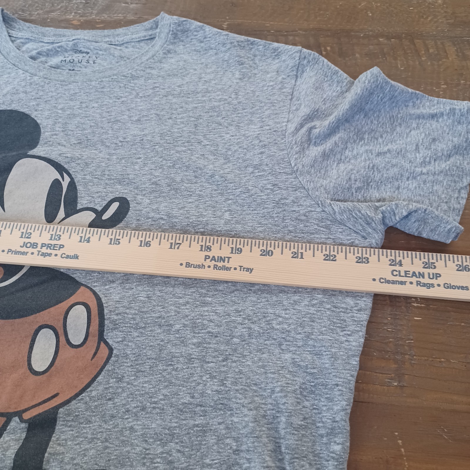 Disney Mickey Mouse Classic Graphic T-Shirt – Men’s Size XL Heather Gray Super
