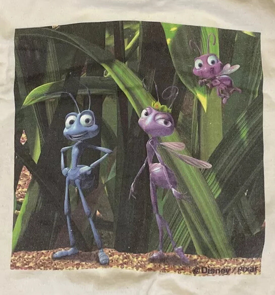 Vintage 90s A Bugs Life Disney Pixar Graphic Tee Shirt RARE L Adult A Bug’s Life