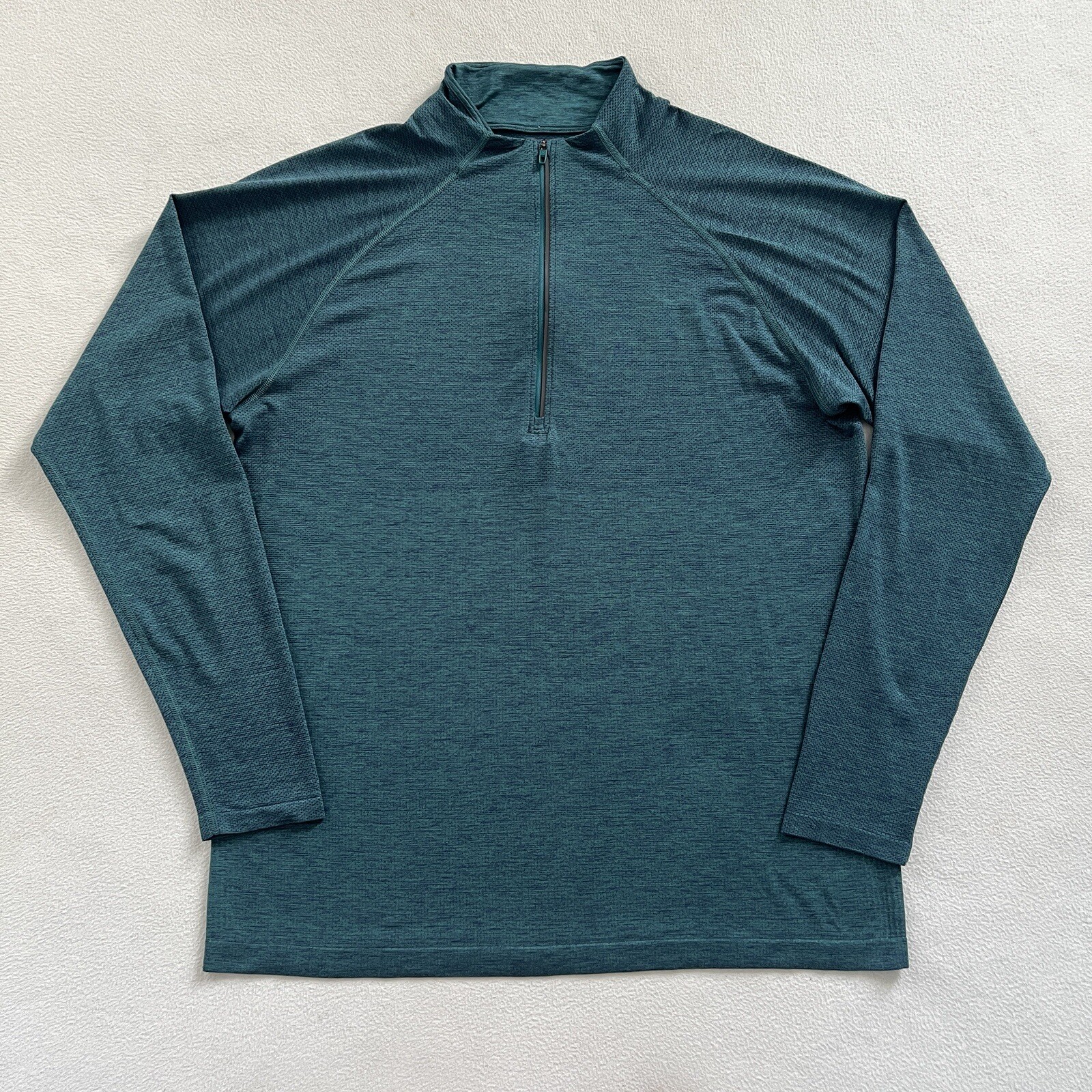 Lululemon Night Sea Deep Cove Teal Metal Vent Tech 1/2 Zip Long Sleeve Top XL