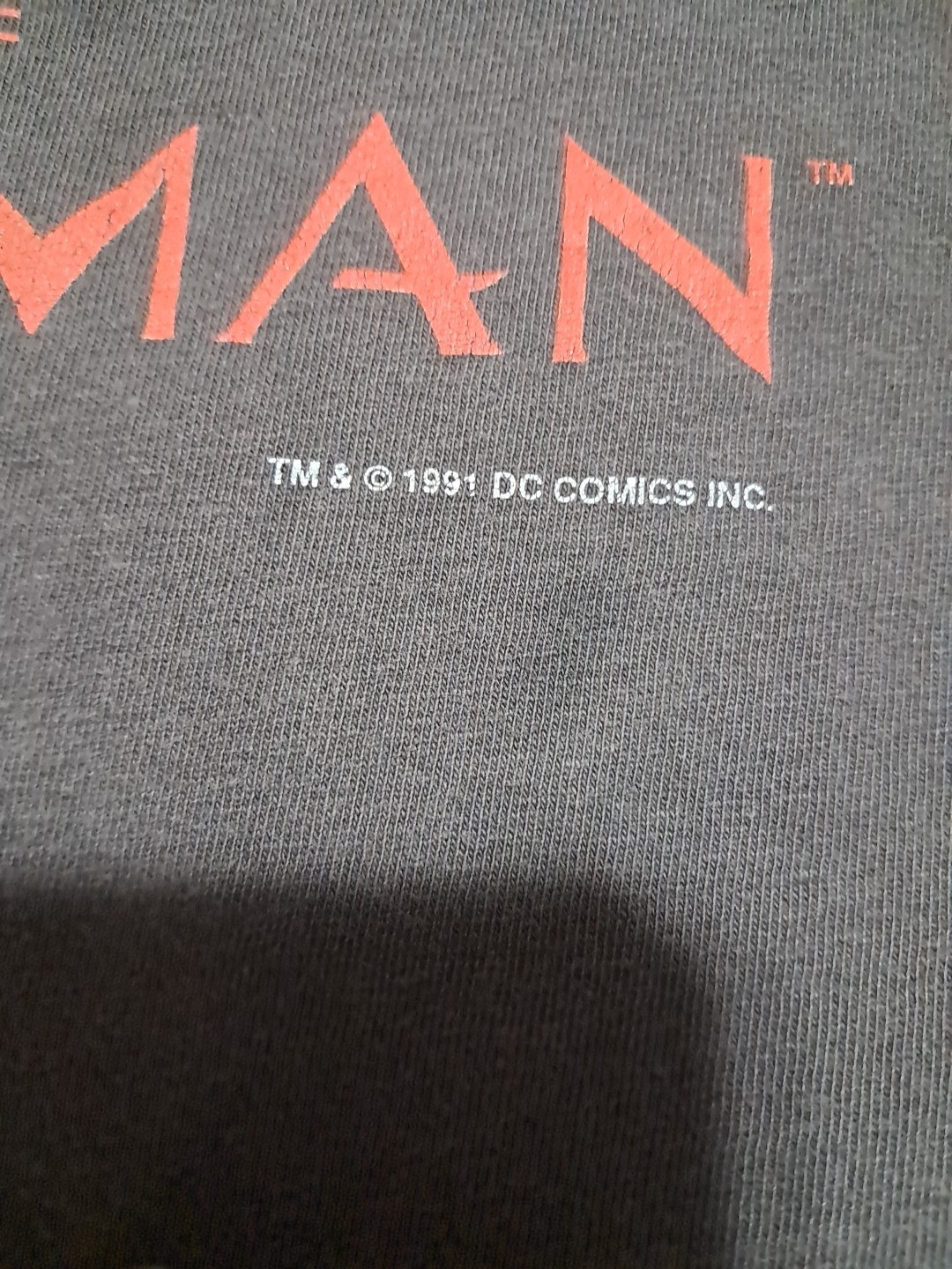 2 Vtg The Sandman DC Comics Faded T-Shirt Black Size XL Graphitti 90s See Pics