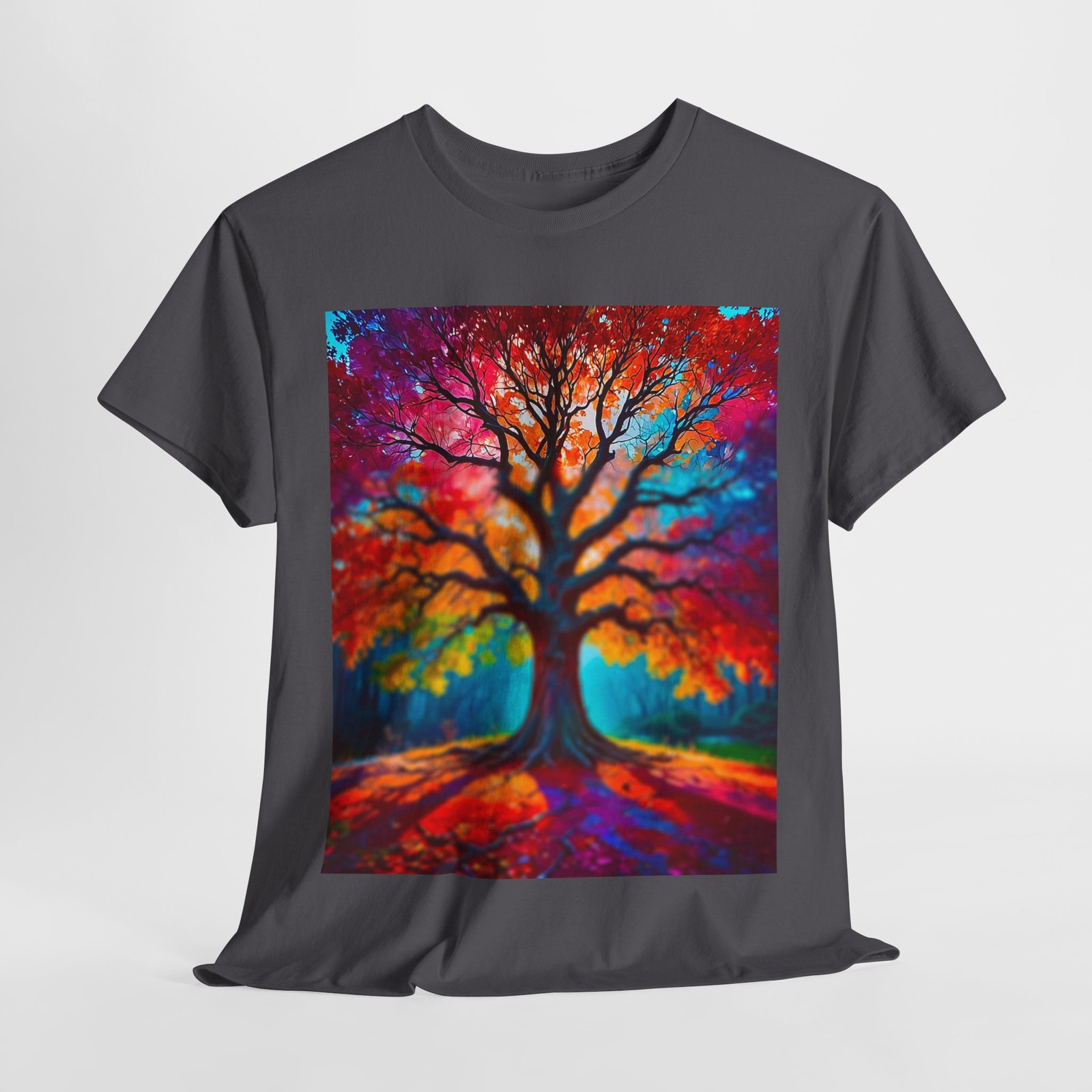 Vibrant Tree Art Tee, Colorful Tree Shirt, Unisex Cotton T-Shirt, Nature […]