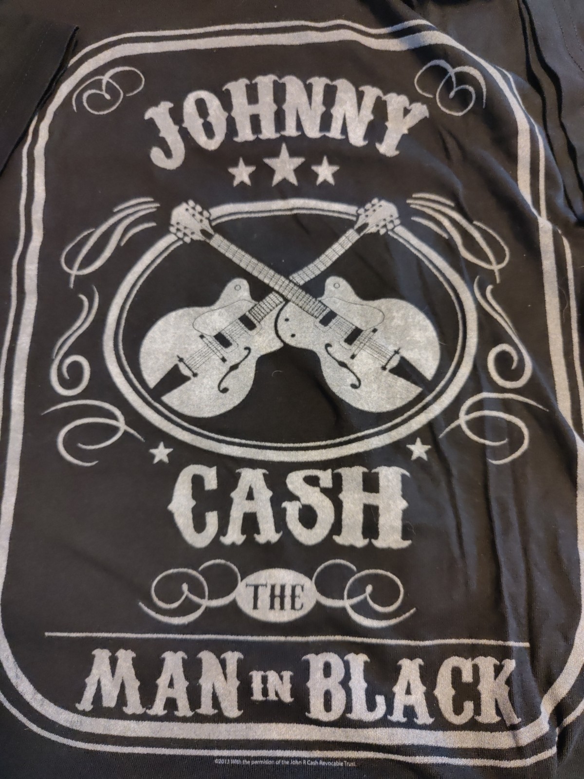 Johnny Cash Men’s The Man in Black Graphic T-Shirt Black M