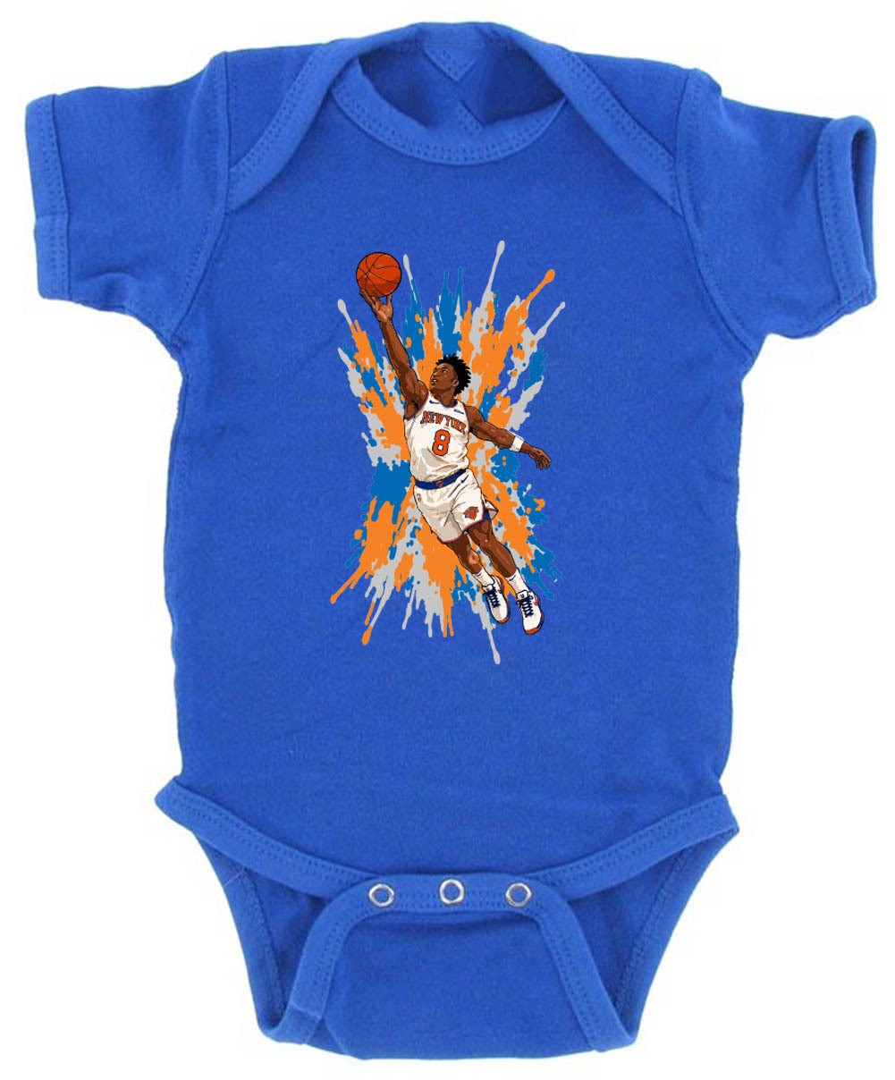 OG Anunoby Spray Paint Knicks Tip In Creeper Romper One Piece BABY