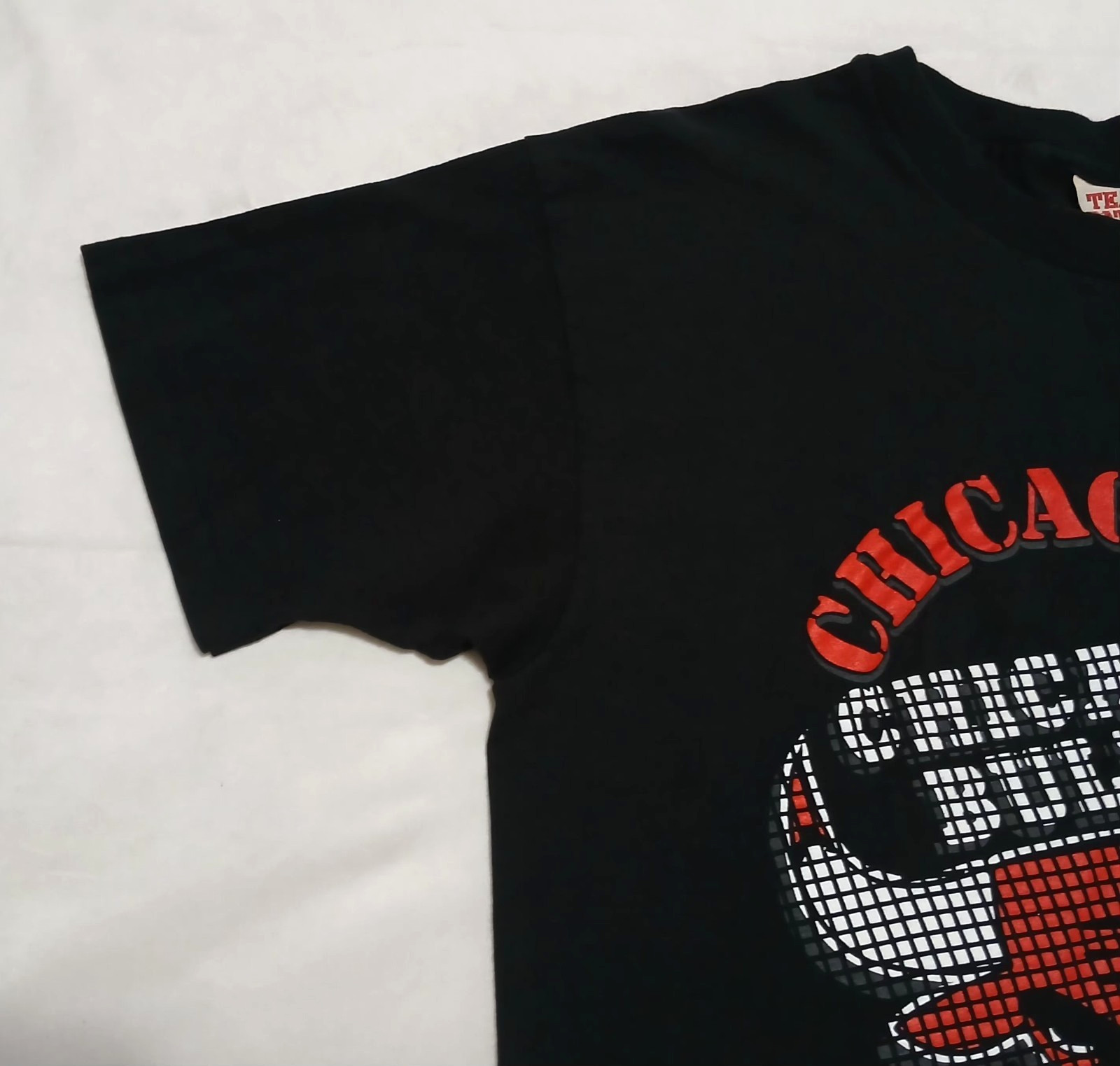 Vintage Chicago Bulls T-Shirt XL Team Rated Boxy Fit Grid Single Stitched 1991
