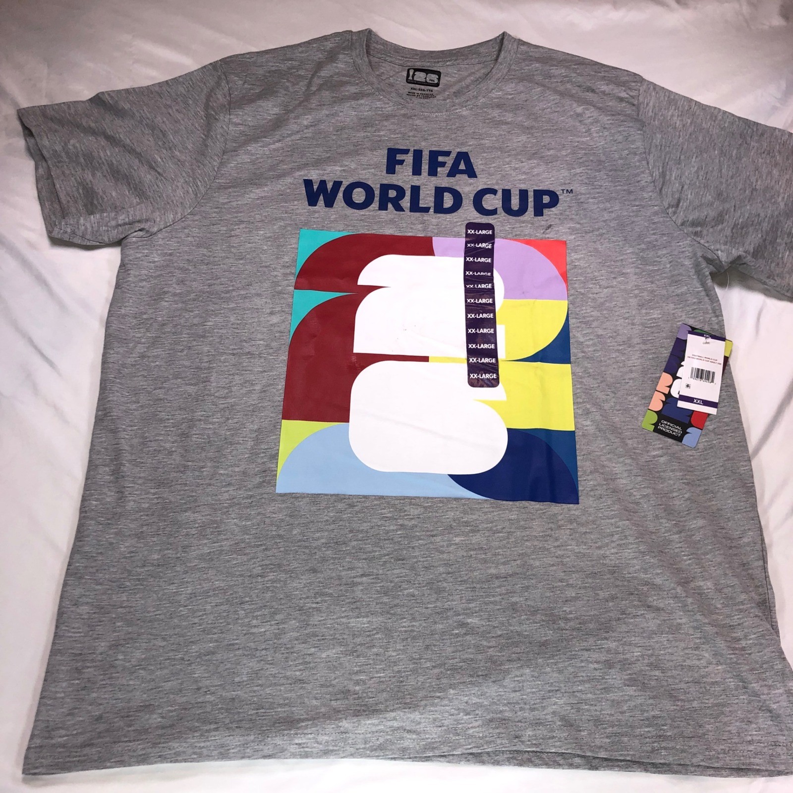 FIFA World Cup 2026 Host Cities T-Shirt Mens XXL Gray Canada Mexico USA NWT