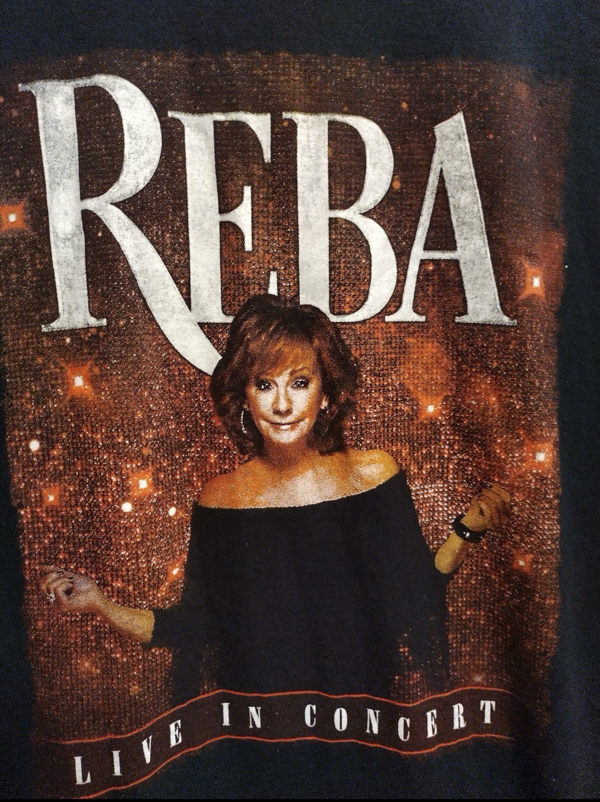 Reba McEntire 2022 Tour Shirt Large Live In Concert Country Music Black BG18
