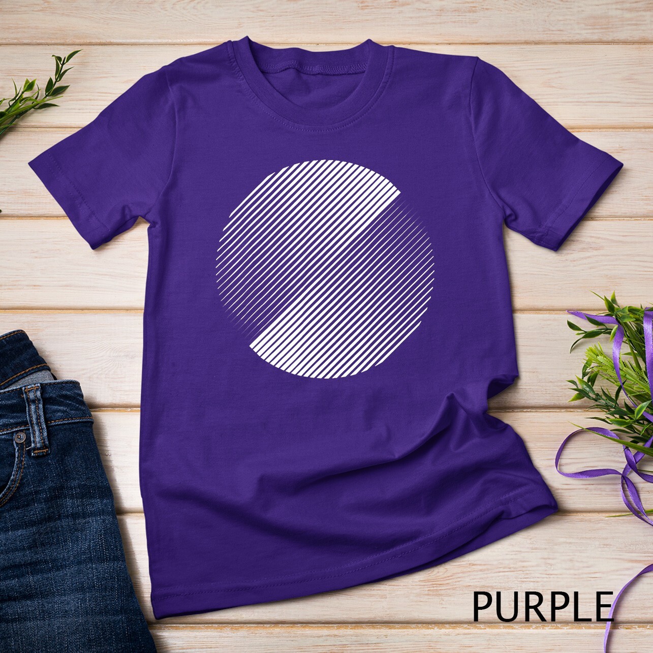 Minimal 20s geometric design primitive white circle shape T-Shirt Unisex T-shirt