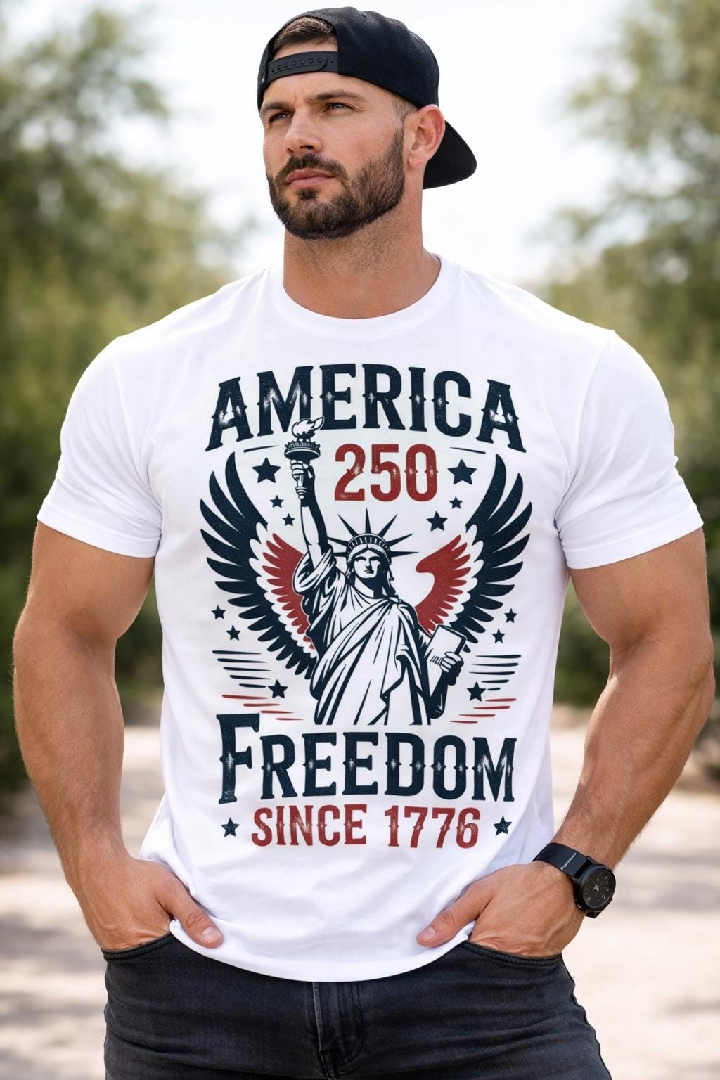 USA 250th Anniversary Shirt, America 250 Freedom Since 1776 Tee, Patriotic 4th